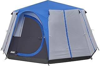 Coleman Octagon mit großen Fenstern, mit 360° Rundumblick, stabile Stahlstangenkonstruktion, Vollständig integrierte Bodenplane, einfacher Aufbau, 100% Wasserdicht - Stark reduziert