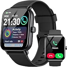 Smartwatch Herren Damen mit Telefonfunktion,1.8 Smart Watch Fitnessuhr mit Whatsapp und Alexa,Herzfrequenz Schlafmonitor,120+ Sportmodi Fitness Tracker,IP68 Wasserdicht Uhren für Samsung/Android/iOS - Produktbild