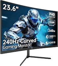 KTC 24 Zoll Curved Gaming Monitor, FHD 1920×1080, 240Hz, 1500R VA Panel, 3000:1 Kontrast, Adaptive Sync, FreeSync, Low Blue Light, DC Dimming, VESA 100×100 mm Monitor, H24S17P - Amazon Angebot