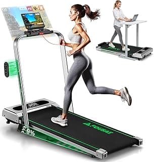 Laufband für Zuhause, 5 in 1 Walking Pad, 12km/h Klappbar Laufband mit 9% Steigung, 2.75HP bürstenlosem Motor Walking Machine mit LED-Anzeige, App-Kompatibilität, 12 Programmen, Doppeloperation - Produktbild