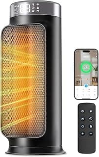 Intelligenter Heizlüfter Energiesparend, 1800W PTC Heater mit WLAN/App/Alexa/Google-Sprachsteuerung für den Innenbereich, Heizen & Kühlen 2 in 1, Heizer für bad, Home Office, Schlafzimmer - Amazon Angebot