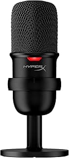HyperX SoloCast – USB-Kondensator-Gaming-Mikrofon, für PC, PS4 und Mac, Tap-to-Mute Sensor, Kardioid Richtcharakteristik, Gaming, Streaming, Podcasts, Twitch, YouTube, Discord, Schwarz - Amazon Angebot