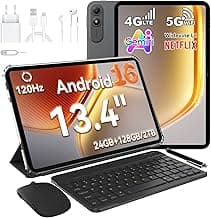 OSCAL PAD 200 13,4 Zoll Tablet mit Tastatur Stift, Android 16 120Hz Ultradünn Tablet-PC, 24GB+128GB/2TB TF Gaming Tablets, Gemini AI,PC Mode 3.0,8300mAh/18W,13MP,4G LTE Dual SIM/5GWiFi/Widevine L1/GPS - Produktbild