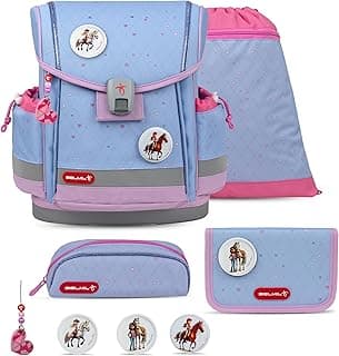 Belmil Classy Plus Schulranzen Set 5-teilig mit Brustgurt (405-78/AG/S) - Stark reduziert