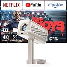 Smart Mini Beamer 4k Heimkino[Integrierte Netflix-App & 30000 Lumen] VOPLLS Verbesserte Version TOF Autofokus/Trapezkorrektur Projektor, WiFi6 Bluetooth FHD 1080P Beamer Outdoor für Handy/PC - Jetzt günstig kaufen