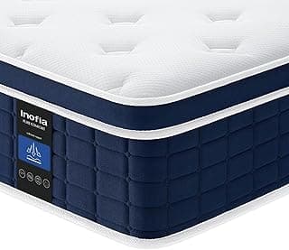 Inofia Matratze Ace Hybrid Höhe26 cm Härtegrad H3 Mittelfest 7-Zonen Federkernmatratze (H3/26cm, 180×200cm) - Super Angebot