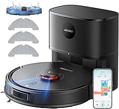 Airzeen 8000Pa Saugroboter mit Wischfunktion, Staubsauger Roboter mit Absaugstation, Saugkraft Saug und Wischroboter, LiDAR Navigation mit Mapping, APP, Alexa, für Teppich, Tierhaare, Q10 Pro - Stark reduziert