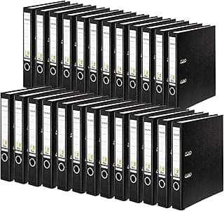 Original Falken 25er Pack PP-Color Kunststoff-Ordner. Made in Germany. 5 cm schmal DIN A4 schwarz Ringordner Vegan Aktenordner Briefordner Büroordner Plastikordner Schlitzordner | Made in Germany Kunststoffbezug außen Papierbezug innen Vegan - Günstig online kaufen
