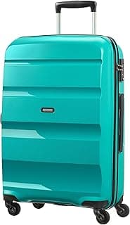 American Tourister Bon Air - Spinner M, Koffer, 66 cm, 57.5 L, Türkis (Deep Turquoise) - Top Deal