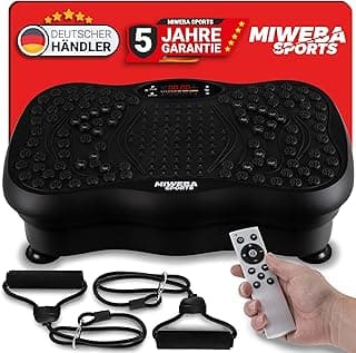 Miweba Sports Vibrationsplatte | 𝟓 𝐉𝐀𝐇𝐑𝐄 𝐆𝐀𝐑𝐀𝐍𝐓𝐈𝐄 - Massagegerät - Abnehmen - Fitnessgeräte für Zuhause - Fitness - Vibration Plate - Fettverbrenner - Muskelaufbau - Workout - Amazon Angebot