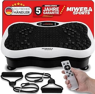 Miweba Sports Vibrationsplatte | 𝟓 𝐉𝐀𝐇𝐑𝐄 𝐆𝐀𝐑𝐀𝐍𝐓𝐈𝐄 - Massagegerät - Abnehmen - Fitnessgeräte für Zuhause - Fitness - Vibration Plate - Fettverbrenner - Muskelaufbau - Workout - Amazon Angebot