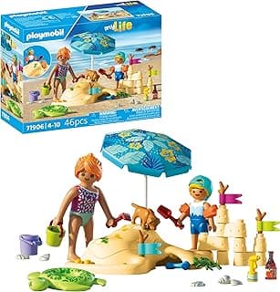 PLAYMOBIL | Vacation on The Beach | Familienspaß am Strand | Spielzeug ab 4 Jahren | Geschenk für Kinder | Fördert Kreativität & Rollenspiel | Strand-Abenteuer mit Figuren & Zubehör | 71906 - Stark reduziert