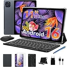 T90 Tablet mit Tastatur und Stift - Weltweit Erstes Android 16 Tablet, 11 Zoll, 1920x1200 FHD+, 24GB RAM 128GB ROM/2TB TF, Octa-Core, 8000mAh, 13MP+5MP, Widevine L1, Face ID(4J Garantie) - Günstig online kaufen