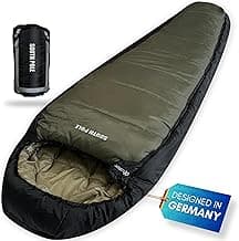 Explorer® Southpole XXL Schlafsack Outdoor -21°C +2°C [300GSM] 3-4 Jahreszeiten Winter Mumienschlafsack Erwachsene [2200g] 235x92x60cm wasserdichte Unterseite YKK Zip für Camping und Reisen - Produktbild