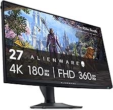 Alienware AW2725QF 27 Zoll 4K UHD (3840x2160) Gaming Monitor, 360Hz, Fast IPS, 0.5ms, NVIDIA G-SYNC Kompatibel, 95% DCI-P3, HDR600, Dolby Vision, USB-C, DisplayPort, 2X HDMI, 4X USB, 3 Jahre Garantie - Details ansehen