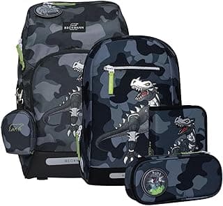 Beckmann Active Air FLX Schoolbag Set 6-teilig 20-25L Camo Rex - Stark reduziert