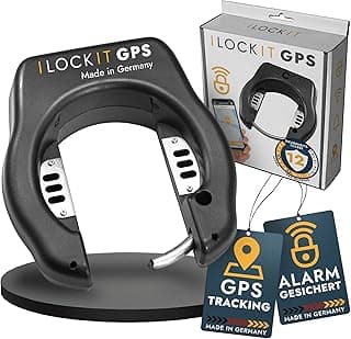 GPS Rahmenschloss Fahrrad I GPS Fahrradschloss mit GPS Live Tracking | Smartphone App | Smarte 110dB Alarmanlage | Speichenausweichung - Stark reduziert