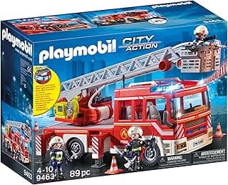 PLAYMOBIL City Action 9463 Feuerwehr-Leiterfahrzeug mit Licht und Sound, Ab 5 Jahren - Günstig online kaufen