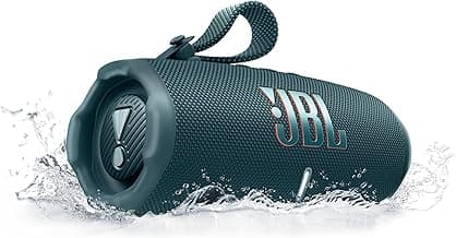 JBL Charge 6, tragbarer Bluetooth-Lautsprecher, 28 Stunden Akkulaufzeit, IP68 wasserdicht, Staub- und stoßfest, JBL Pro Sound mit AI Sound Boost, Auracast Multi-Speaker, Blau - Günstig online kaufen