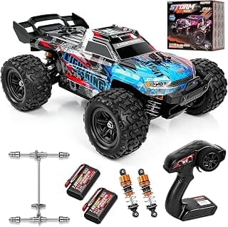BAZADER Ferngesteuertes Auto Erwachsene &Jungen - 1:18 4WD All-Terrain RC Auto 40 km/h -2.4GHz Offroad RC Car mit Metallgetriebe und 2 wiederaufladbaren 1300 mAh Akkus Spielzeug Geschenk ab 10 Jahre - Produktbild