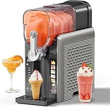INITIO Slush Maschine mit 6 Modi, 2,6L Slush Eismaschine für Slushi, Eiscreme, Eis-Cocktails, Eiskaffee, Milchshakes, Ohne Eis Benötigt, Touch-Steuerung, Selbstreinigend, Grau, 8 Dickenstufen+1PACK - Amazon Angebot