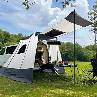 Heckzelt Auto 200x200x205cm, Autozelt für VW T5 T6， Heckklappenzelt für 2-3 Personen, Heckzelt ist Wasserdicht bis 3000 mm, SPF 35+, Auto Vorzelt für VW T5 T6, Car Tent, T5 T6 Camping Zubehör. - Günstig online kaufen
