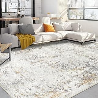 Capslpad Beige Abstraktes Teppich Wohnzimmer 200x300cm rutschfest Kurzflor Kunstwolle Schlafzimmer Teppich Waschbar Minimalistisch Bettvorleger Teppiche für Wohnzimmer Schlafzimmer Büro Bereich Dekor - Günstig online kaufen