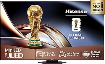 Hisense 75U8Q Fernseher, 75 Zoll (189cm), 4K UHD ULED, Smart TV, 165Hz Game Mode Ultra, Mini LED PRO, Hi-View AI Engine PRO, QLED Colour mit Pantone, Dolby Vision.Atmos, IMAX Enhanced, Filmmaker Mode - Günstig online kaufen