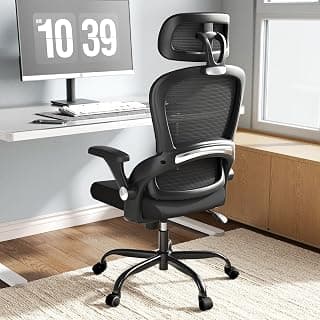 TRALT Ergonomischer Bürostuhl - Schreibtischstuhl mit Verstellbare Kopfstütze Höhenverstellbarer Bürostuhl Büro Stuhl - Office Chair Ergonomic Desk Chair - Gaming Stuhl 150kg für Lange Zeit Schwarz - Stark reduziert