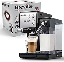 Breville Prima Latte II Espresso | Latte- und Cappuccino-Maschine | 15-bar-Profipumpe und Milchaufschäumer | Silber [VCF108X] - Details ansehen