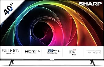 SHARP 40HA1305E – Non-SMART 40 FHD, Rahmenlos, 60 Hz, Sound 2x8 W, HDMIx3, USBx2, Farbe Schwarz - Günstig online kaufen