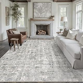 Grau Teppich Wohnzimmer 200x300 Schlafzimmer Teppiche Waschbarer rutschfest Boho Abstrakt Carpet Wohnzimmerteppich Esszimmer Büroteppich Groß Kurzflor Weich Carpets - Günstig online kaufen