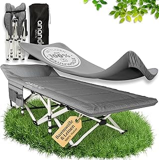 Feldbett klappbar mit Matratze – Campingbett & Gästebett faltbar, Reisebett Erwachsene, Klappbett/Campingliege 190x70cm – bis 200KG, mit gemütlicher Matratze & Bettlaken - Günstig online kaufen