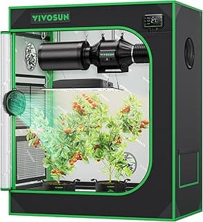 VIVOSUN Growzelt 75x45x90cm Grow Tent aus hochreflektierendes Mylar mit Sichtfenster und Bodenwanne für Hydroponik und Indoor-Anbau S3018 Grow Zelt passend für VS1000 - Jetzt günstig kaufen