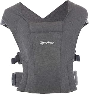 Ergobaby Embrace Babytrage für Neugeborene von 0–12 Monaten (3,2–11,3 kg), Ergonomische 2-Positionen Babytrage mit Kopf- und Nackenstütze und hüftgesunder M-Stellung, Heather Grey - Amazon Angebot