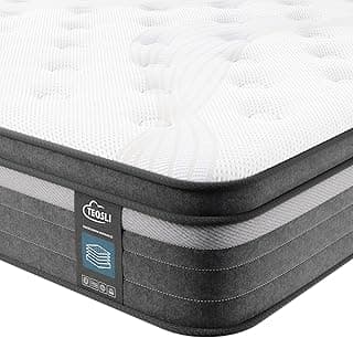 TeQsli Gel Taschenfederkernmatratze 160x200 cm 25 cm Höhe 9-Zonen Matratze H3 H4 Härtegrad, Orthopädische & Ergonomische Federkernmatratze mit Gel-Memory-Schaum, Öko-Tex & CertiPUR Zertifiziert - Details ansehen
