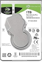 Seagate BarraCuda Pro, interne Festplatte 1 TB HDD, 2.5 Zoll, 128 MB Cache, SATA 6 Gb/s, silber, Modellnr.: ST1000LM049 - Stark reduziert