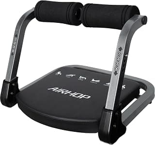 AIRHOP 8-in-1 Smart Core Ab Machine, klappbarer Bauchtrainer & Bauchmuskeltrainer bis 100 kg, Bauchtrainer für Zuhause & Büro, Ganzkörper-Workout Bauch Beine Po Trainingsgerät
