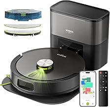 MONSGA Saugroboter mit Wischfunktion 8000PA, Staubsauger Roboter mit Absaugstation 4L, LiDAR Navigation,Dual Anti-Tangle System,4-in-1 Saug und Wischroboter ideal für Teppich Tierhaare, APP Steuerung - Produktbild